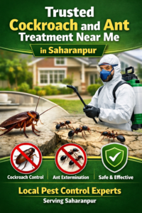 Looking for trusted cockroach and ant treatment near me in Saharanpur? Termoshield offers safe, effective, and long-lasting pest control solutions. Book today!