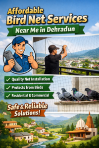Looking for affordable bird net services near me in Dehradun? Get safe, durable, and expert bird net installation from Termoshield. Call today for a free inspection.

