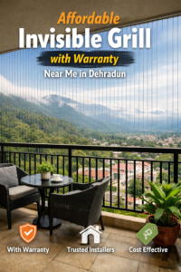 Looking for an affordable invisible grill with warranty near me in Dehradun? Get durable, child-safe, and stylish invisible grills with professional installation from Termoshield.